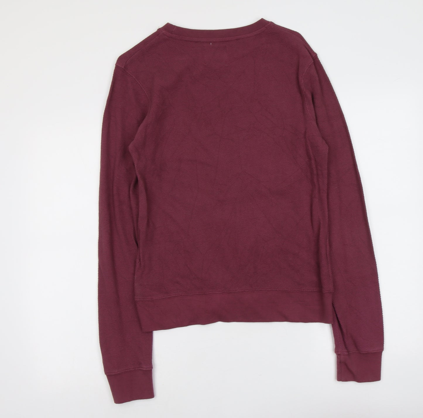 Boohoo Mens Purple Cotton Pullover Sweatshirt Size M