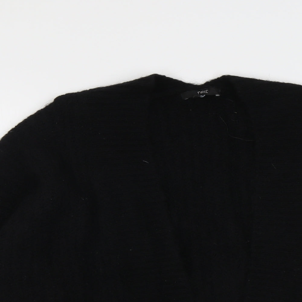 NEXT Womens Black V-Neck Acrylic Cardigan Jumper Size M
