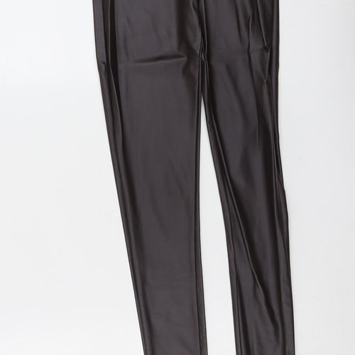 Pull&Bear Womens Brown Polyester Chino Leggings Size XS L26 in
