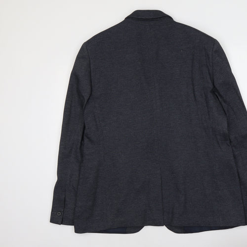 Burton Mens Blue Viscose Jacket Suit Jacket Size M Regular