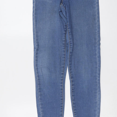 Denim & Co. Womens Blue Cotton Jegging Jeans Size 8 L31 in Regular Button
