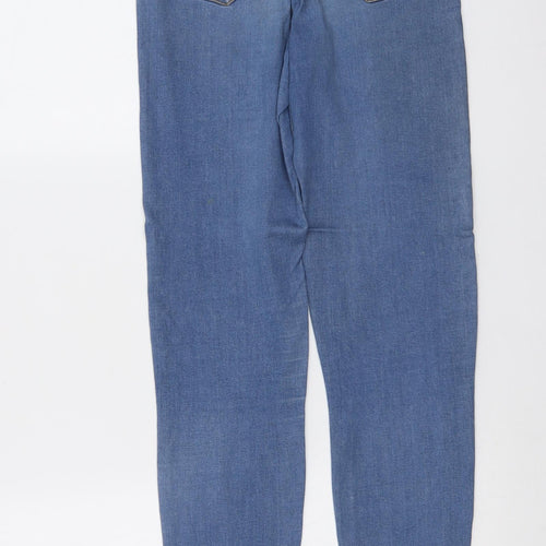 Denim & Co. Womens Blue Cotton Jegging Jeans Size 8 L31 in Regular Button
