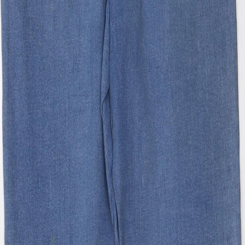 Denim & Co. Womens Blue Cotton Jegging Jeans Size 8 L31 in Regular Button