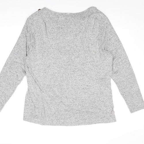 Faith & Joy Womens Gold Cowl Neck Viscose Pullover Jumper Size 2XL