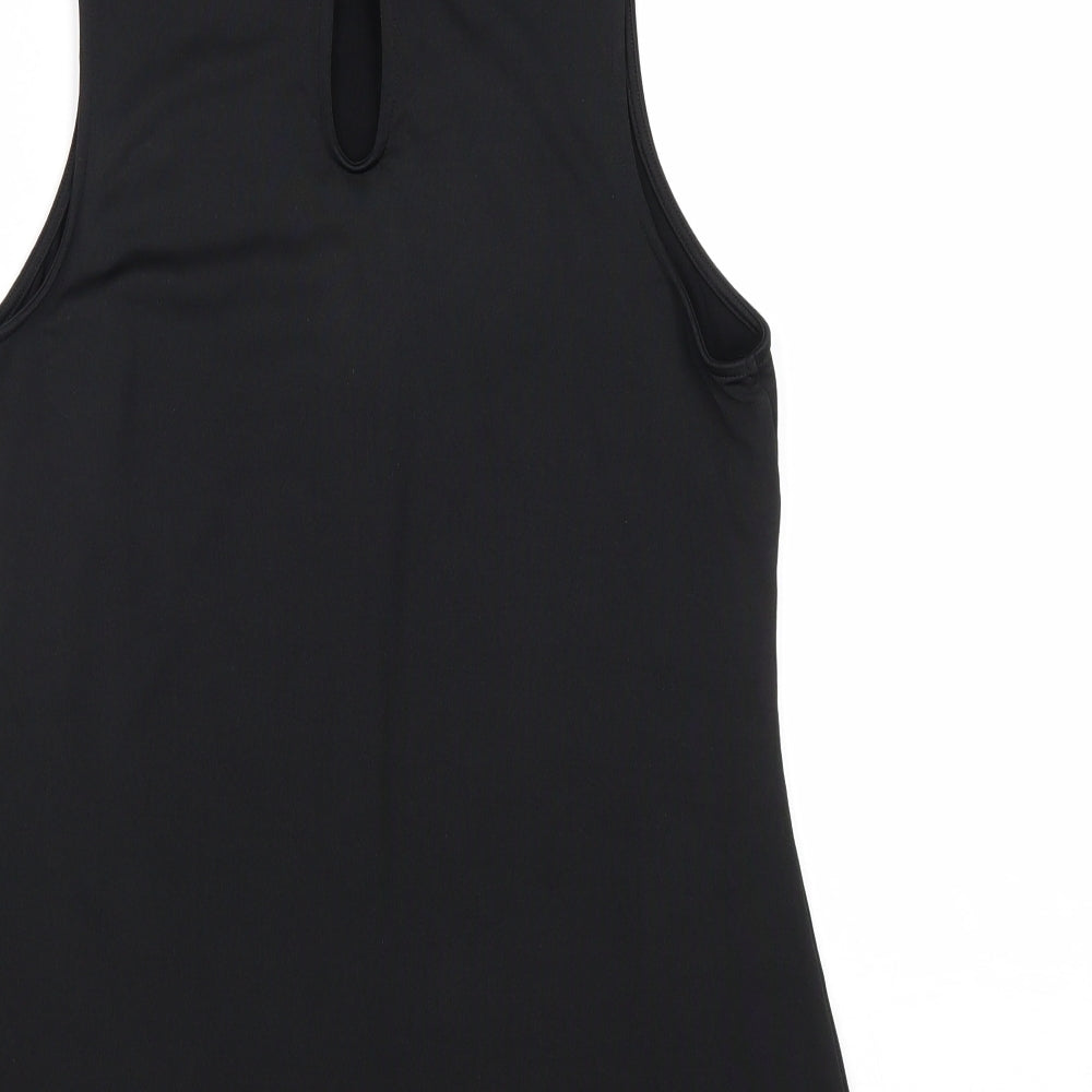 Atmosphere Womens Black Polyester Basic T-Shirt Size 14 Mock Neck