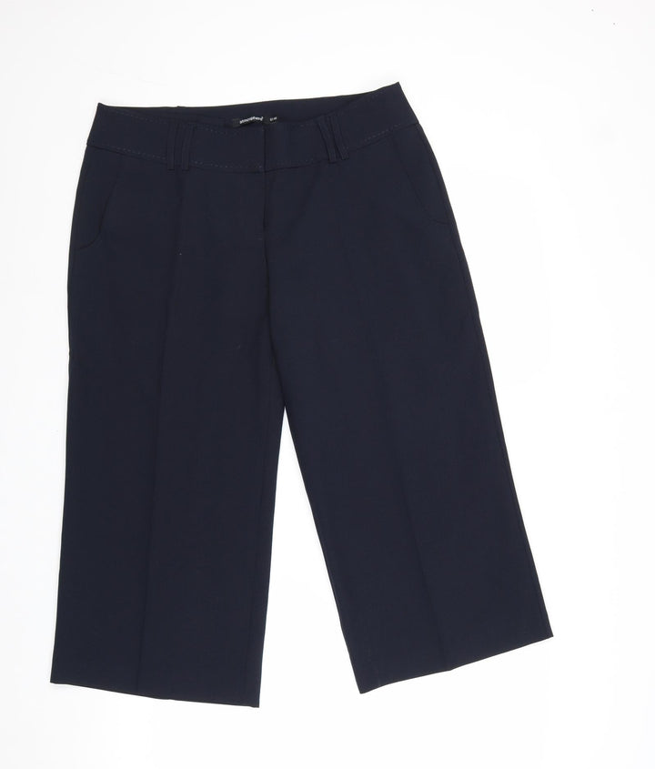 Atmosphere Womens Blue Polyester Trousers Size 12 Regular Zip