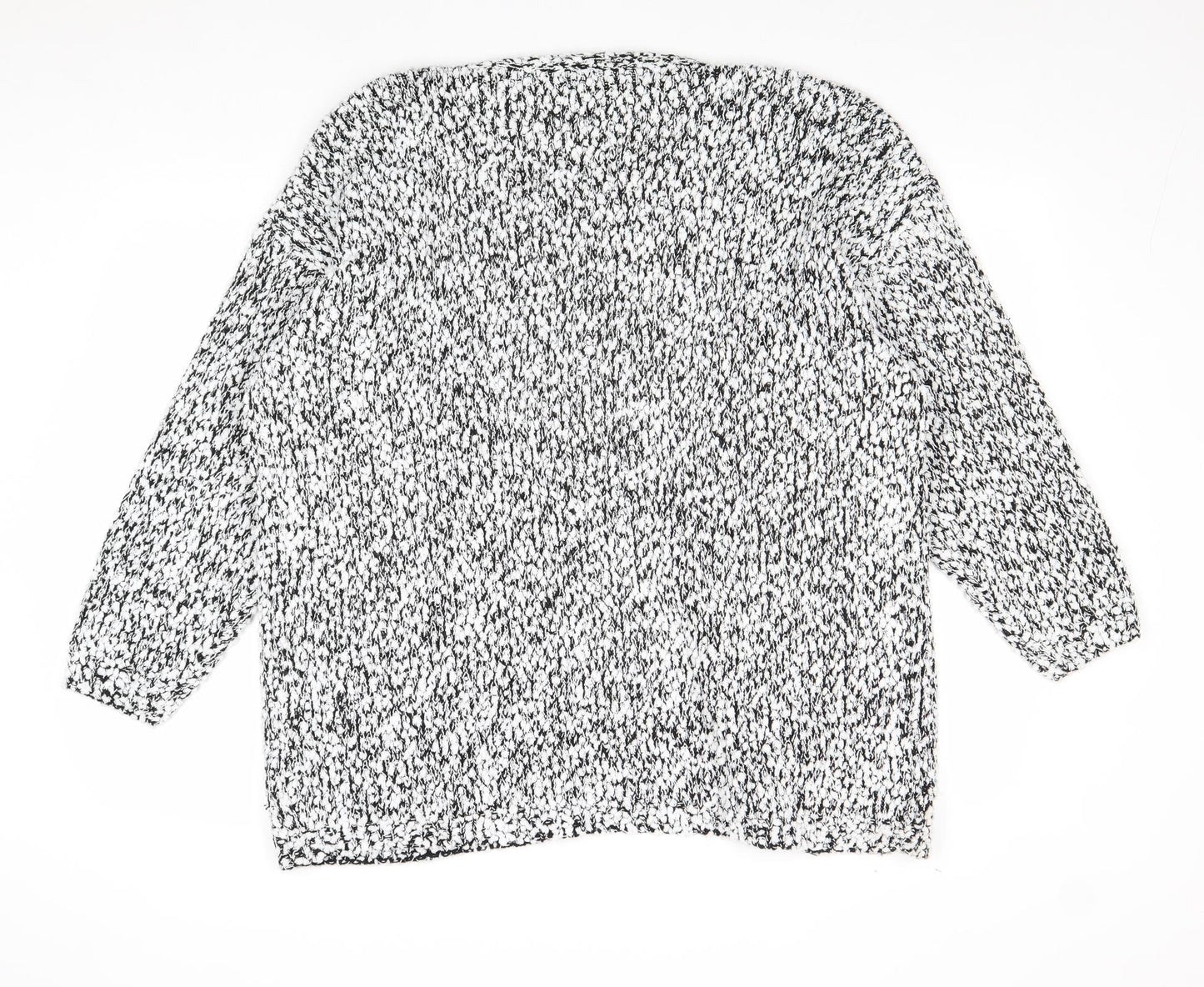 Divided by H&M Womens Grey V-Neck Polyester Cardigan Jumper Size M