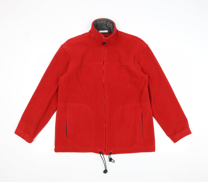 Marks and Spencer Womens Red Jacket Size 8 Zip