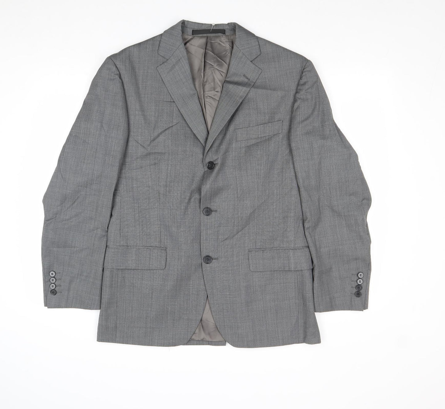 Marks and Spencer Mens Grey Wool Jacket Suit Jacket Size 38 Regular