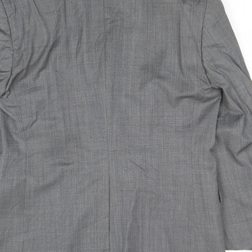 Marks and Spencer Mens Grey Wool Jacket Suit Jacket Size 38 Regular