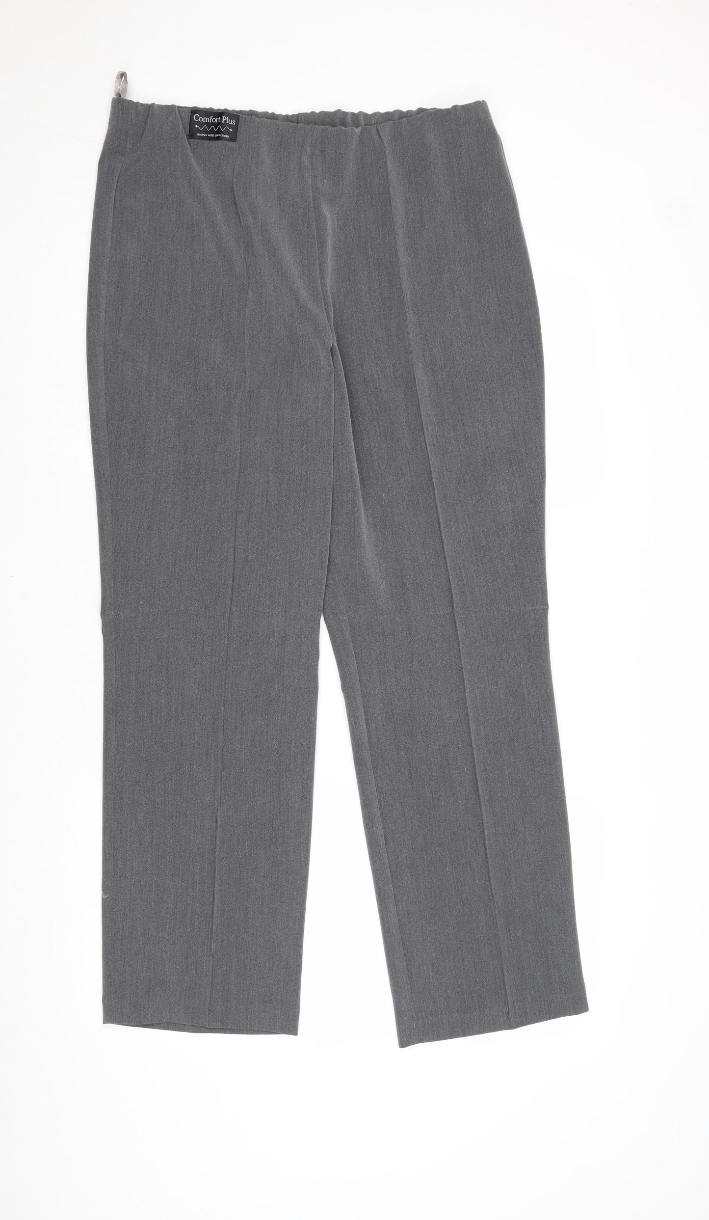 Vida Vi Womens Grey Polyester Trousers Size 14 Regular