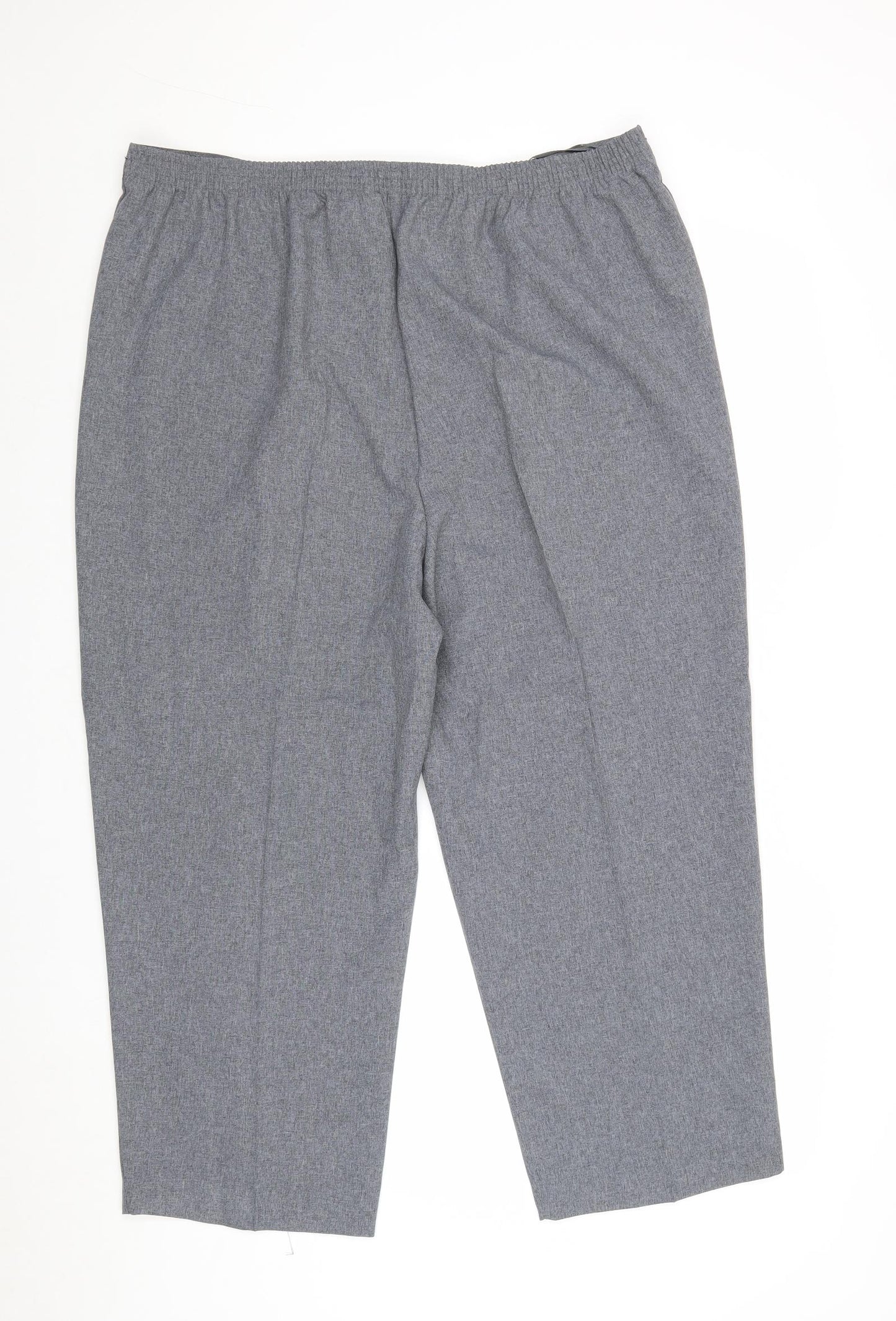 Bonmarche Womens Grey Polyester Trousers Size 20 Regular