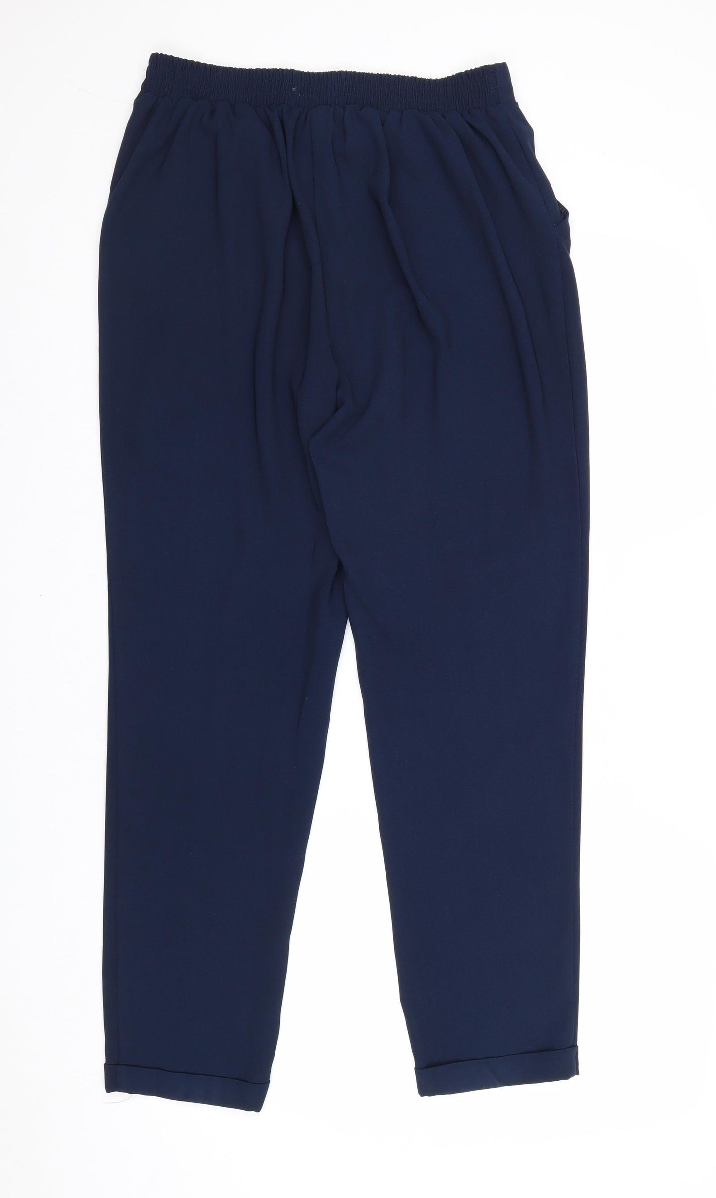 Atmosphere Womens Blue Polyester Trousers Size 12 Regular Drawstring