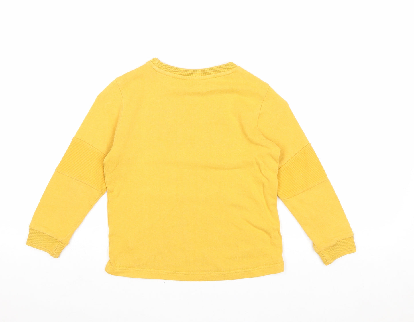 George Boys Yellow Cotton Pullover Sweatshirt Size 4-5 Years Pullover - Awesome Dude