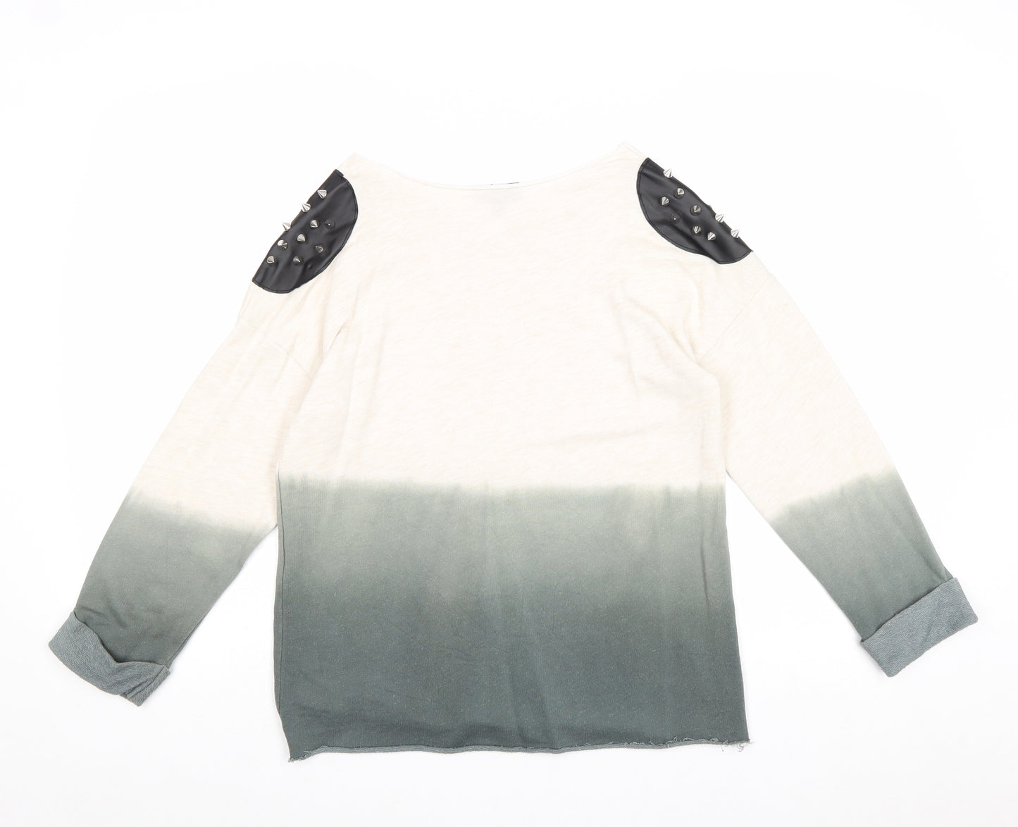 Topshop Womens Multicoloured Cotton Pullover Sweatshirt Size 6 Pullover