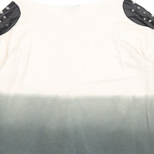 Topshop Womens Multicoloured Cotton Pullover Sweatshirt Size 6 Pullover