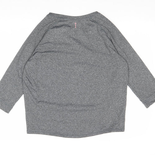 Java Wellness Womens Grey Polyester Pullover Casual Size S Round Neck Pullover - Be Wellness