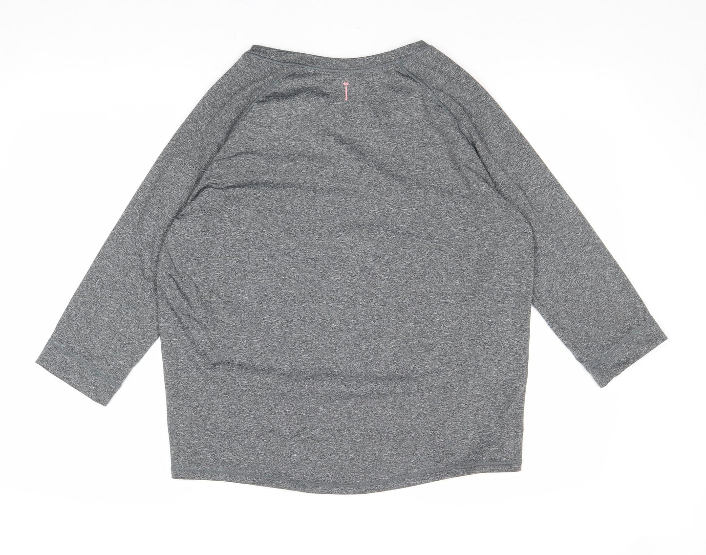 Java Wellness Womens Grey Polyester Pullover Casual Size S Round Neck Pullover - Be Wellness