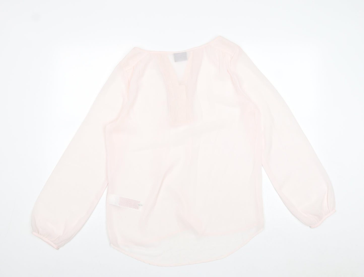 Vera Moda Womens Pink Polyester Basic Blouse Size S V-Neck