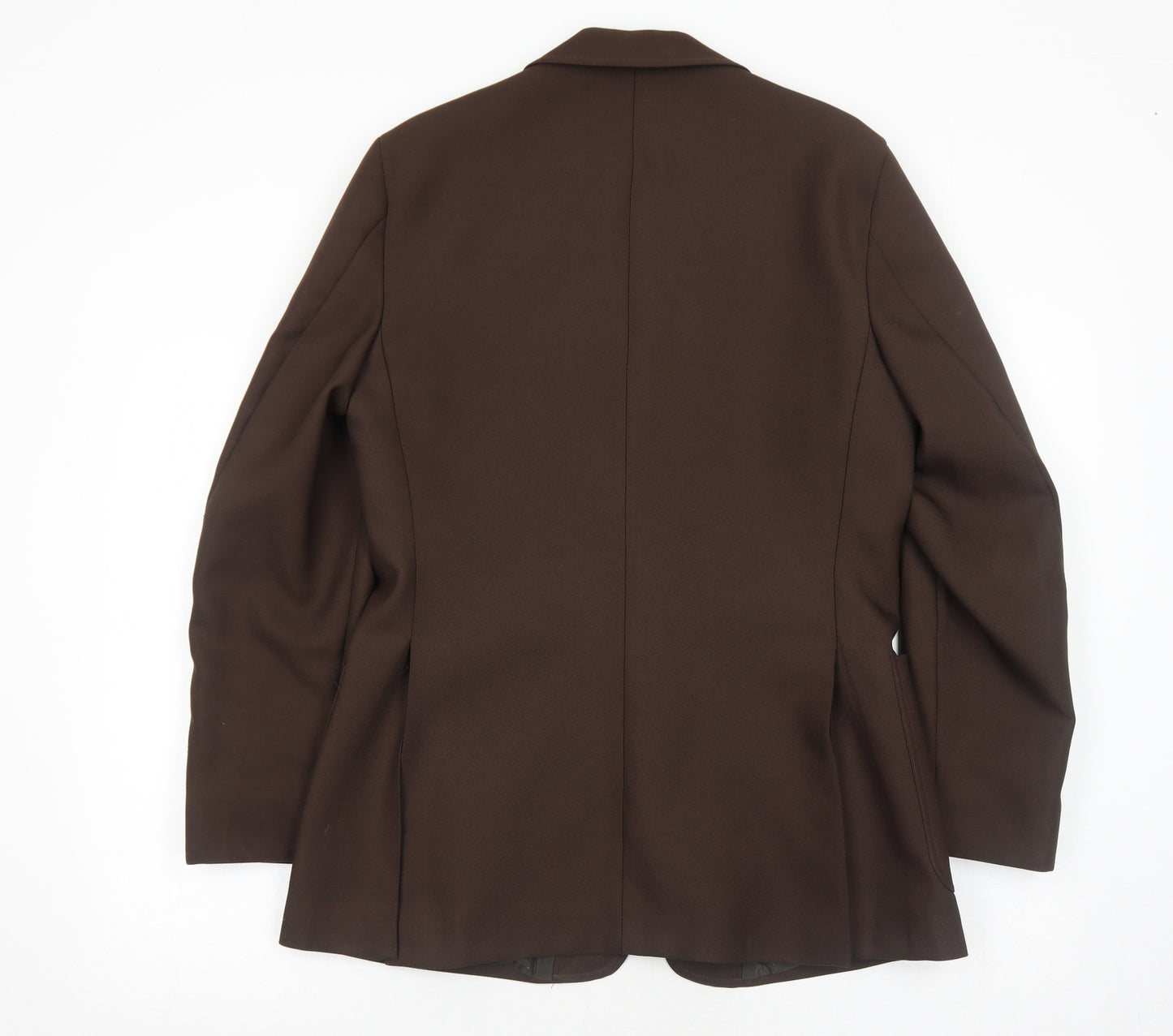 Foster Mens Brown Polyester Jacket Blazer Size 40 Regular