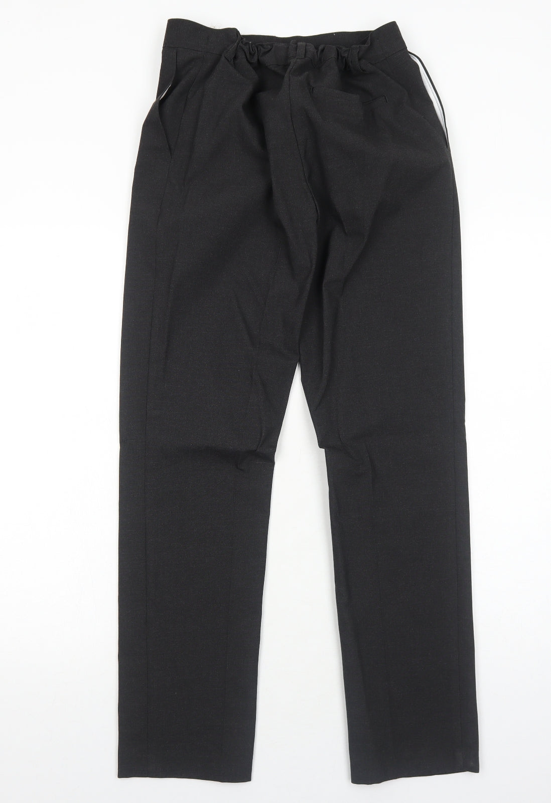 Marks and Spencer Boys Grey Viscose Cargo Trousers Size 15-16 Years Regular Zip
