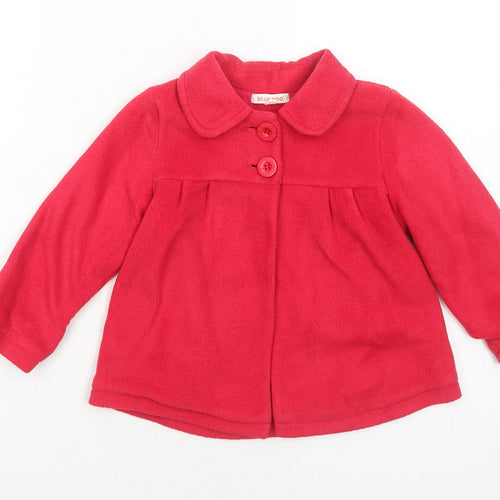 Blue Zoo Girls Red Jacket Size 3-4 Years Button