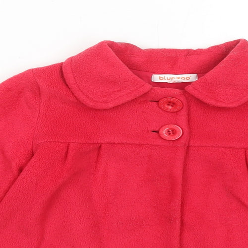 Blue Zoo Girls Red Jacket Size 3-4 Years Button