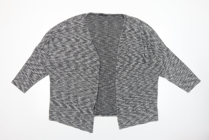 Atmosphere Womens Grey V-Neck Cotton Cardigan Jumper Size M
