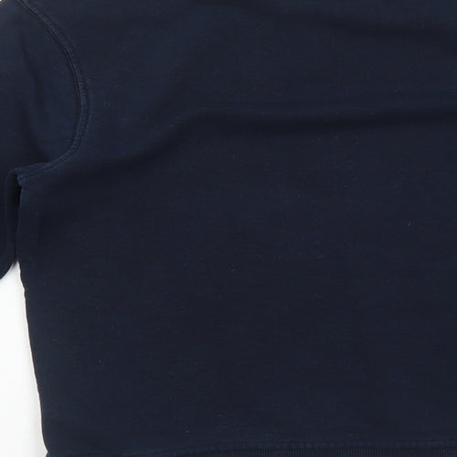 Marks and Spencer Boys Blue Cotton Pullover Sweatshirt Size 9-10 Years Pullover
