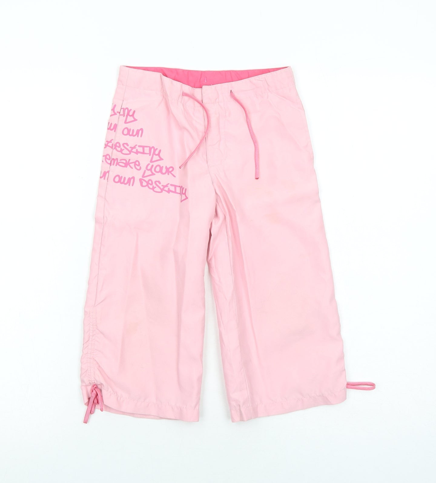 Destiny Girls Pink Polyester Rain Trousers Trousers Size 5-6 Years Regular Zip