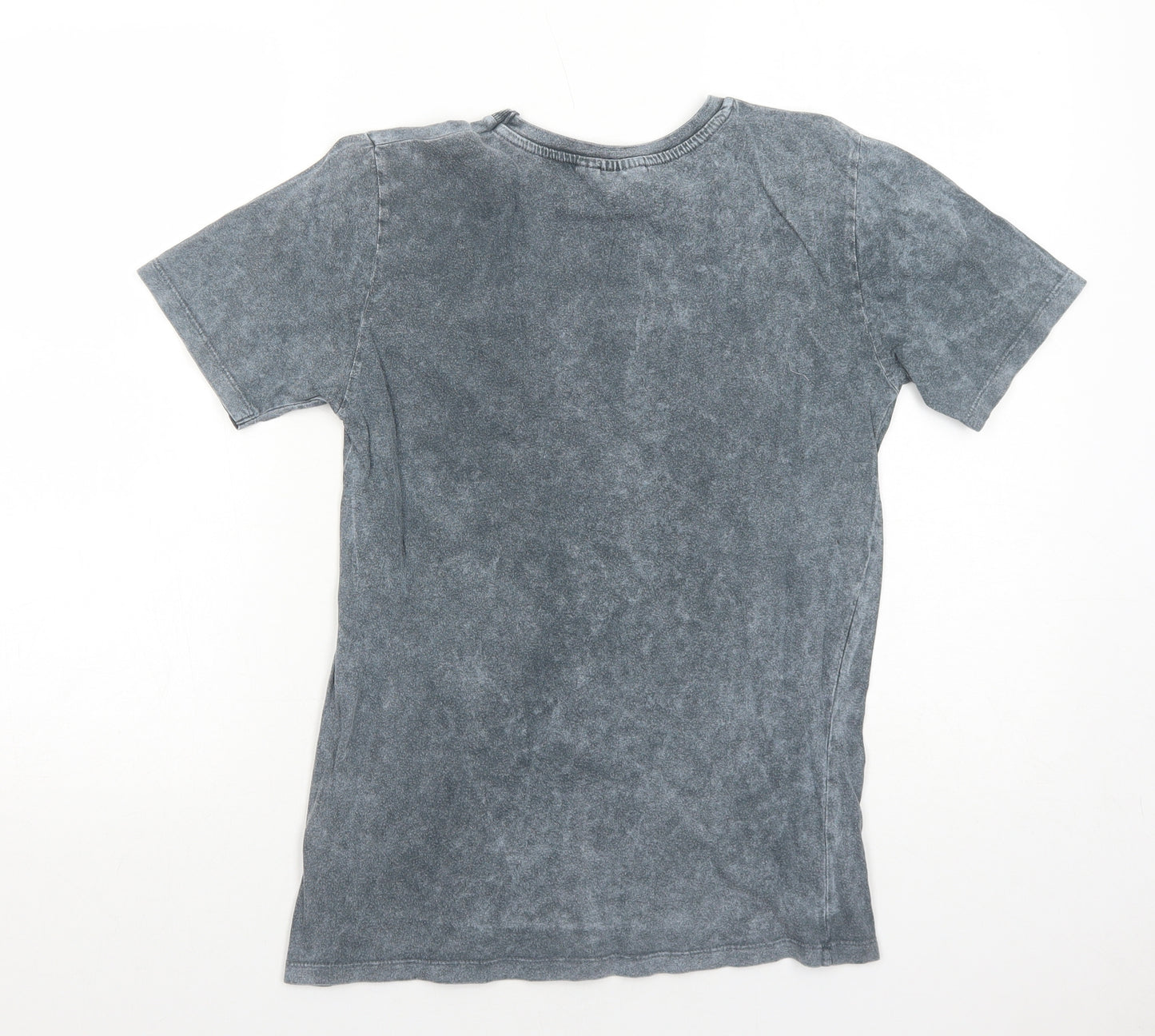 Primark Womens Grey Cotton Basic T-Shirt Size XS Crew Neck - Hogwarts