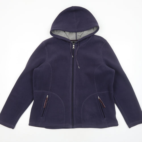 Bonmarché Womens Purple Jacket Size M Zip
