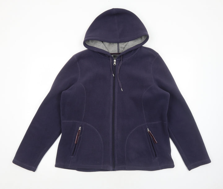 Bonmarché Womens Purple Jacket Size M Zip