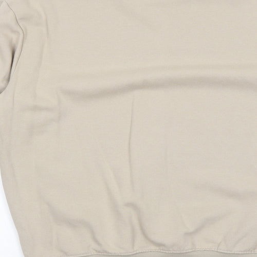 H&M Mens Beige Cotton Pullover Sweatshirt Size M