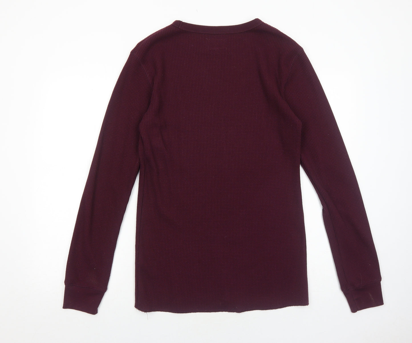 Cedar Wood State Mens Purple Round Neck Cotton Pullover Jumper Size XL Long Sleeve
