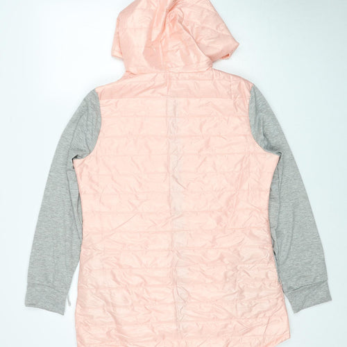 Overmal Womens Pink Rain Coat Coat Size XL Zip