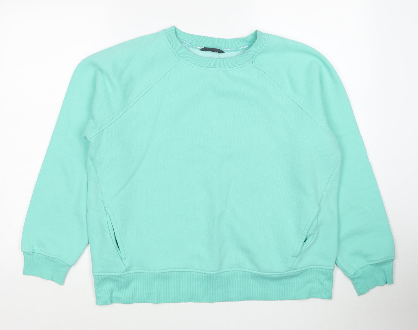 Marks and Spencer Womens Blue Polyester Pullover Sweatshirt Size 14 Pullover