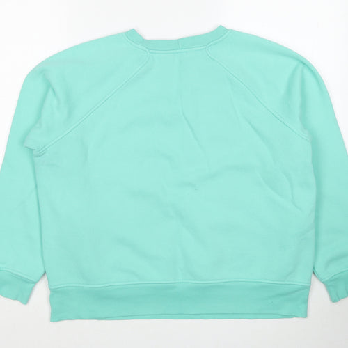 Marks and Spencer Womens Blue Polyester Pullover Sweatshirt Size 14 Pullover