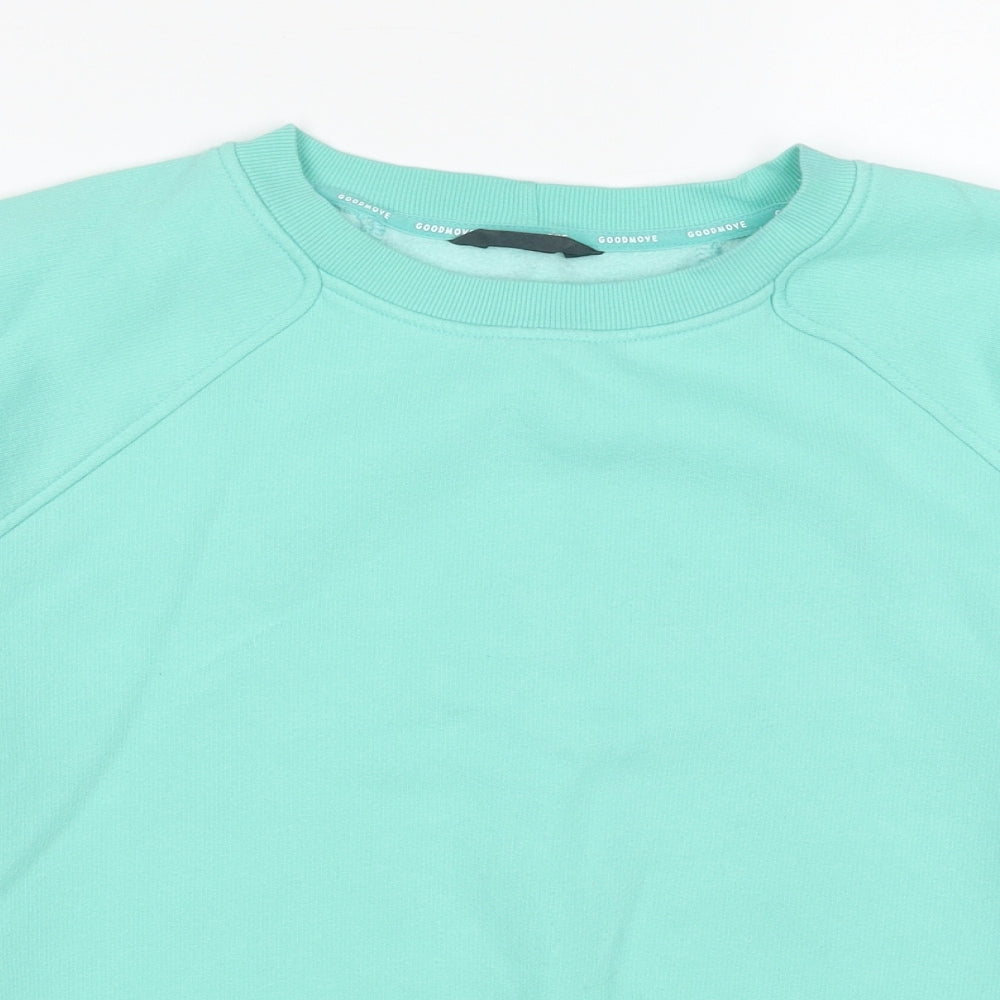 Marks and Spencer Womens Blue Polyester Pullover Sweatshirt Size 14 Pullover