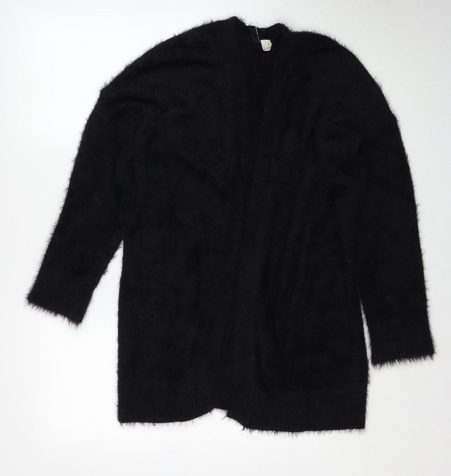 H&M Womens Black V-Neck Polyamide Cardigan Jumper Size L
