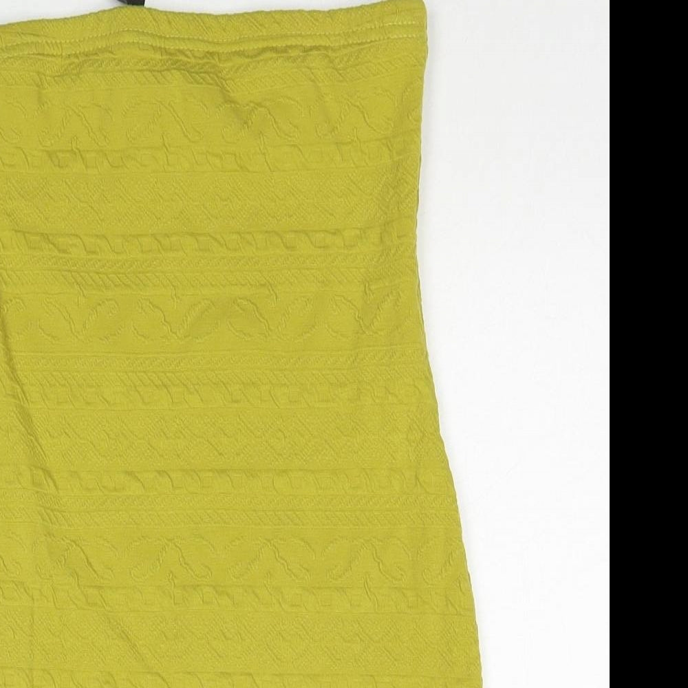 Atmosphere Womens Green Polyester Basic Blouse Size 14 Off the Shoulder - Textured