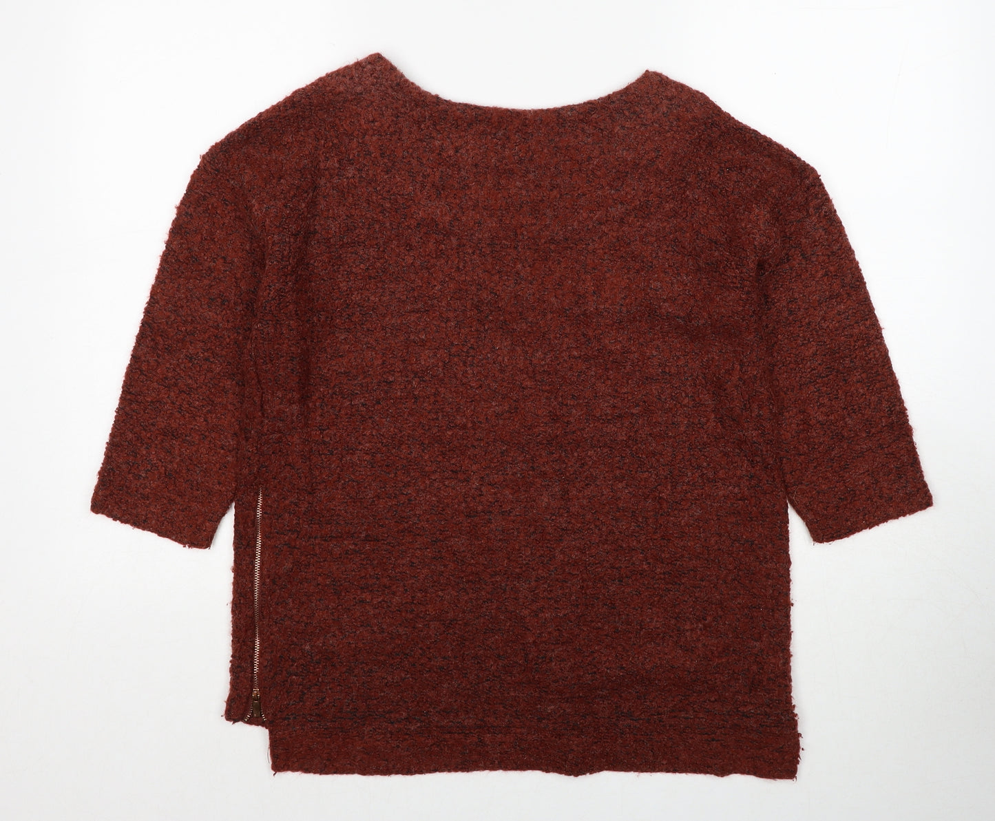 NEXT Womens Red Round Neck Acrylic Pullover Jumper Size 12