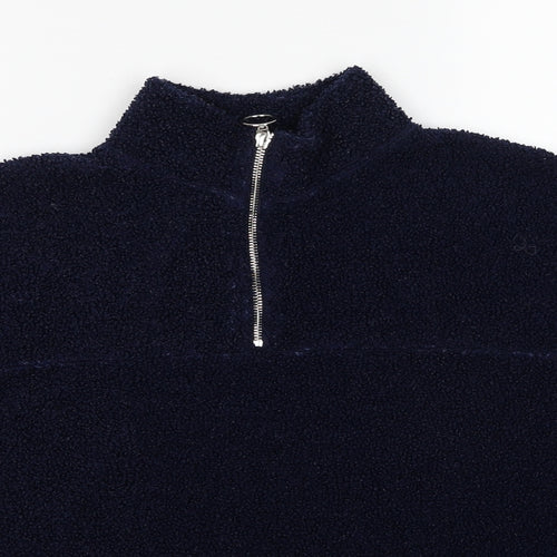 New Look Womens Blue Polyester Pullover Sweatshirt Size 10 Pullover