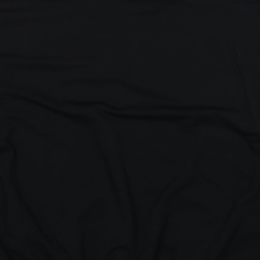 SheIn Womens Black Polyester Pullover Sweatshirt Size L Pullover