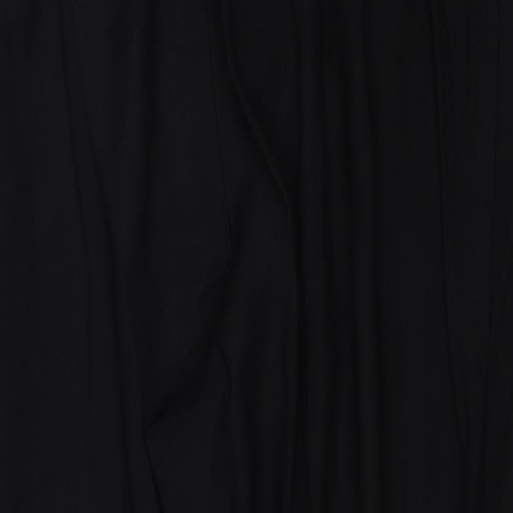 Primark Womens Black Viscose Trousers Size 18 Regular