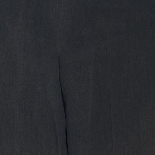 Marks and Spencer Womens Grey Polyester Trousers Size 18 Regular Zip