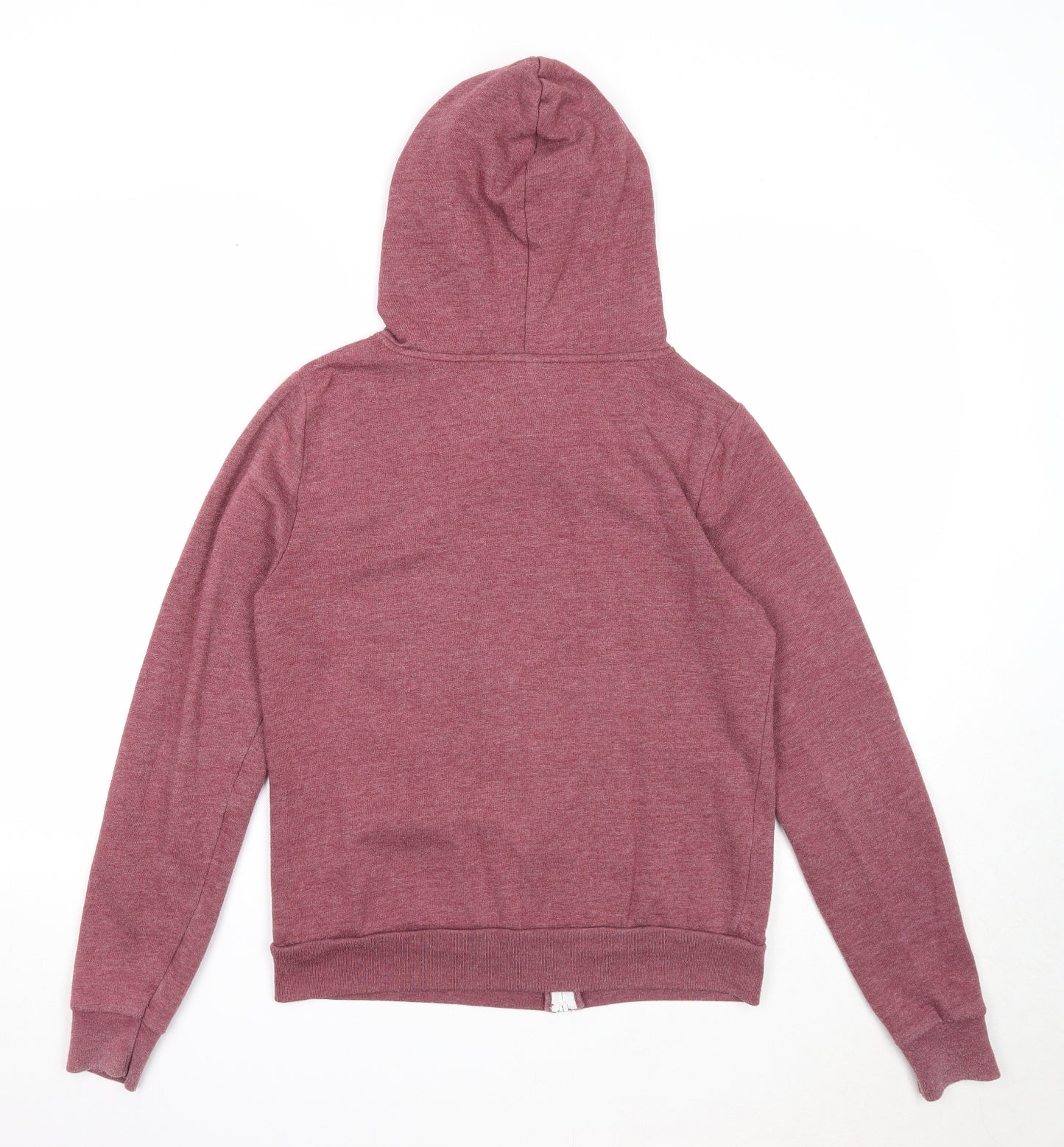 Topshop Womens Purple Polyester Full Zip Hoodie Size 8 Zip