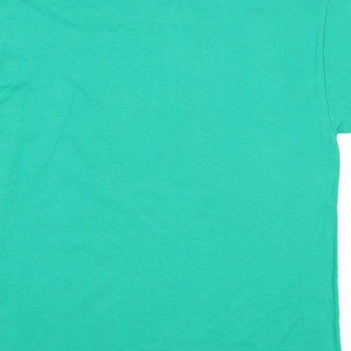 Gildan Boys Green Cotton Pullover T-Shirt Size S Crew Neck Pullover - Moose