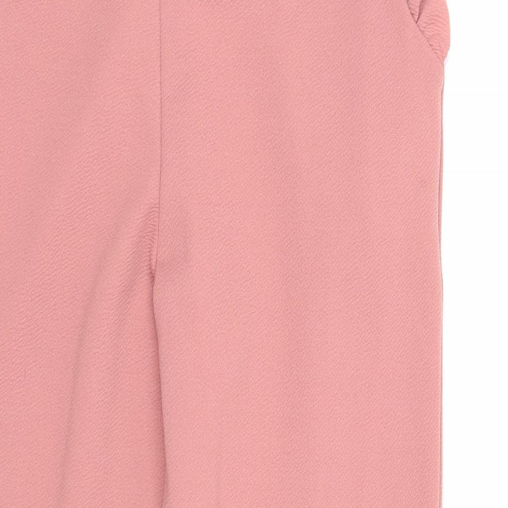 Edge Street Womens Pink Polyester Trousers Size 8 Regular