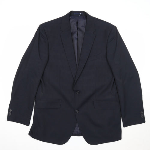 Taylor & Wright Mens Blue Polyester Jacket Suit Jacket Size 42 Regular